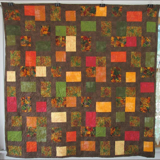 Brown and nature-themed quilt