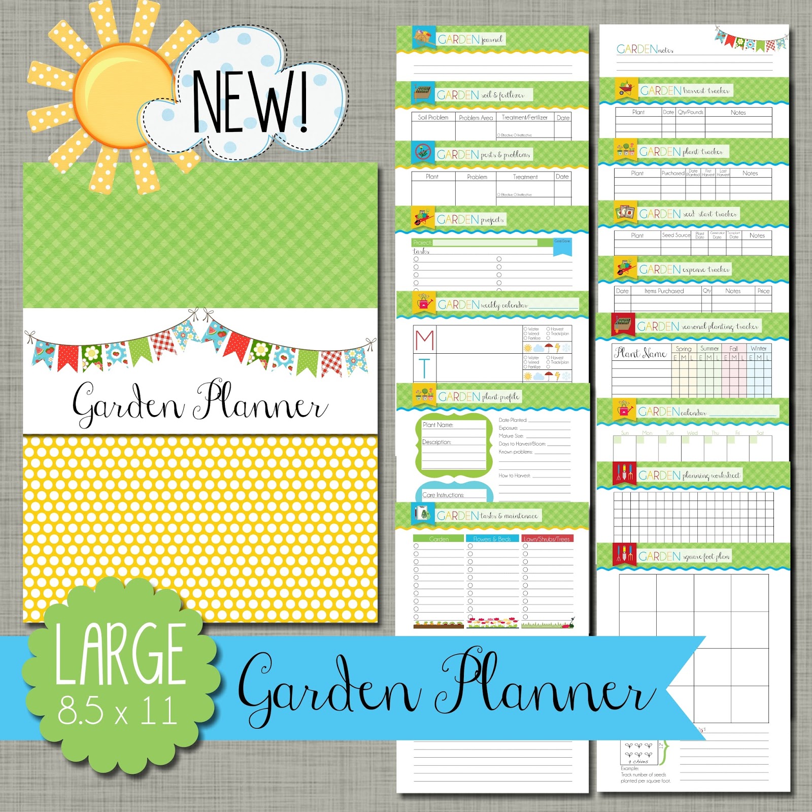 The Polka Dot Posie: Introducing our New Garden Planner!