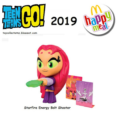 McDonalds Teen Titans Toys 2019 Starfire Energy Bolt Shooter Happy Meal Toy