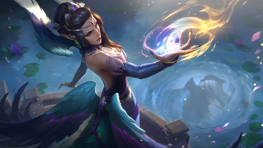 Morgana, Majestic Empress, Splash Art, 4K, #5.536 Wallpaper