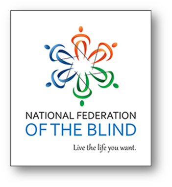 National Federation of the Blind logo including the tagline Live the Life You Want