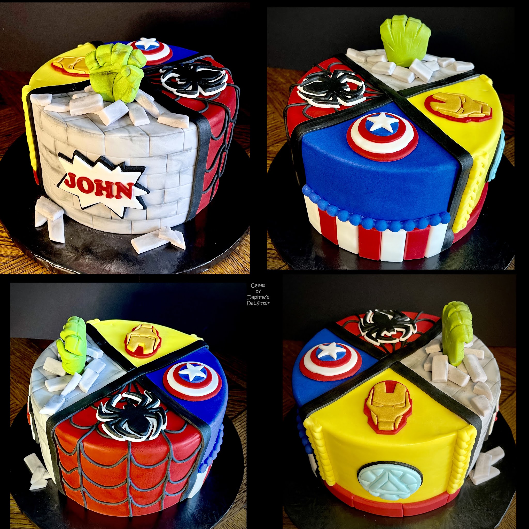 Delicious Super Hero Theme Cake