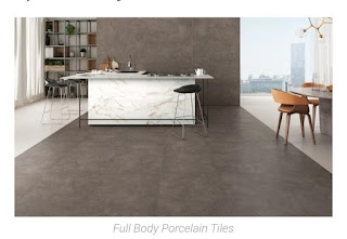 Full body porcelain tiles