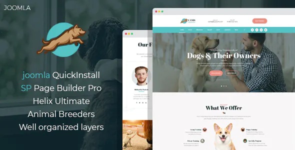 Best Dog Behavior and Obedience Training Joomla Template