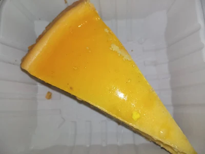 "Passion fruit cheesecake from the Coffee box in Paramaribo"