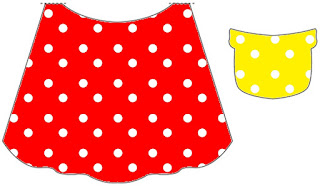 Red, Yellow and Withe Polka Dots Free Printable  Labels.