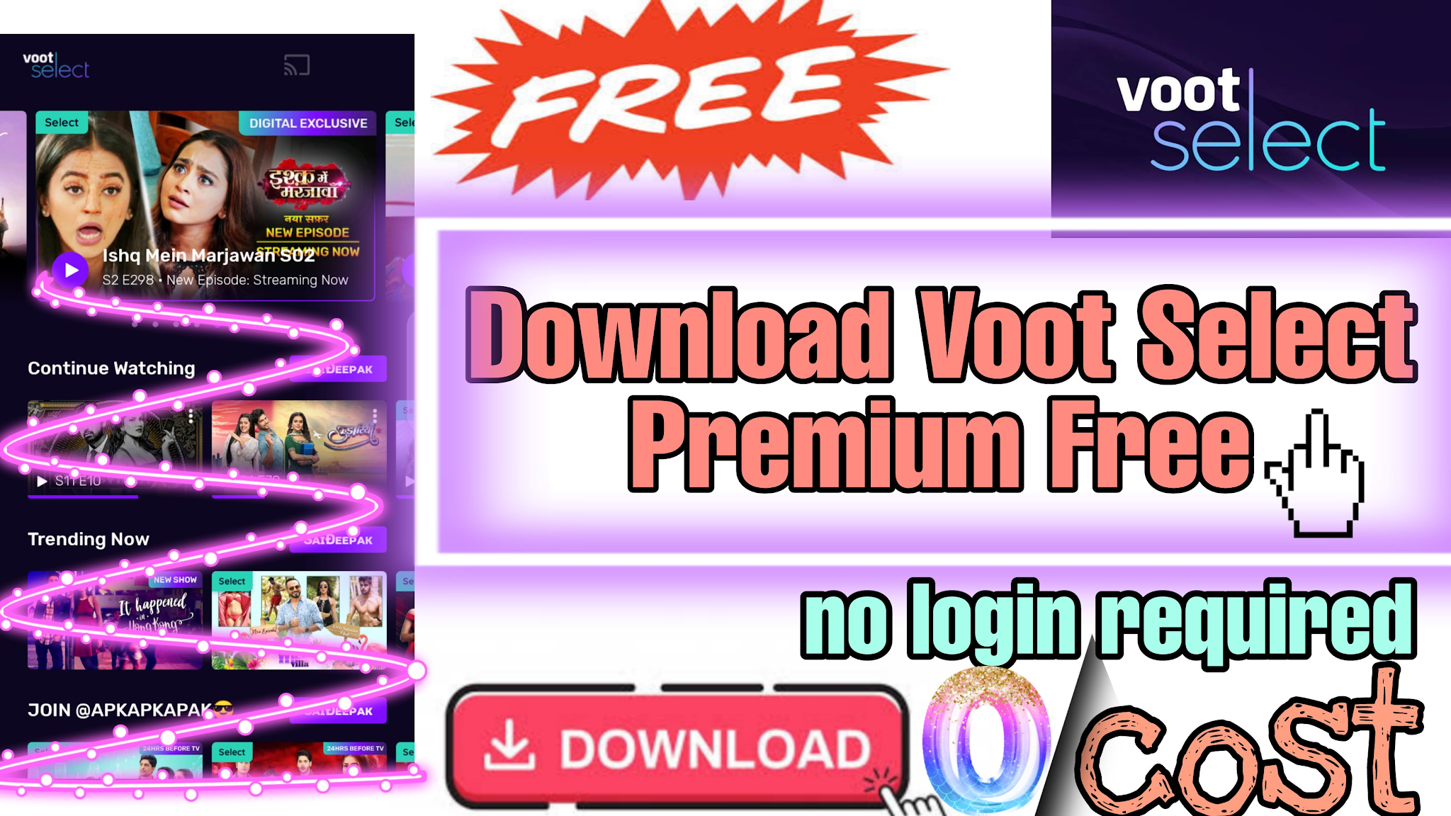 Voot App Premium (Select) Unlocked Mod Apk Download Here For Free