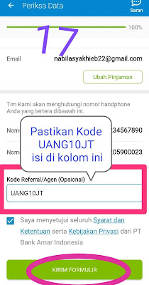 Pinjaman uang bayar bulanan Tunaiku dengan kode uang10jt