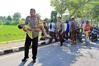 Kapolda NTB Langsung Turun Angkat Korban Tabrak Lari