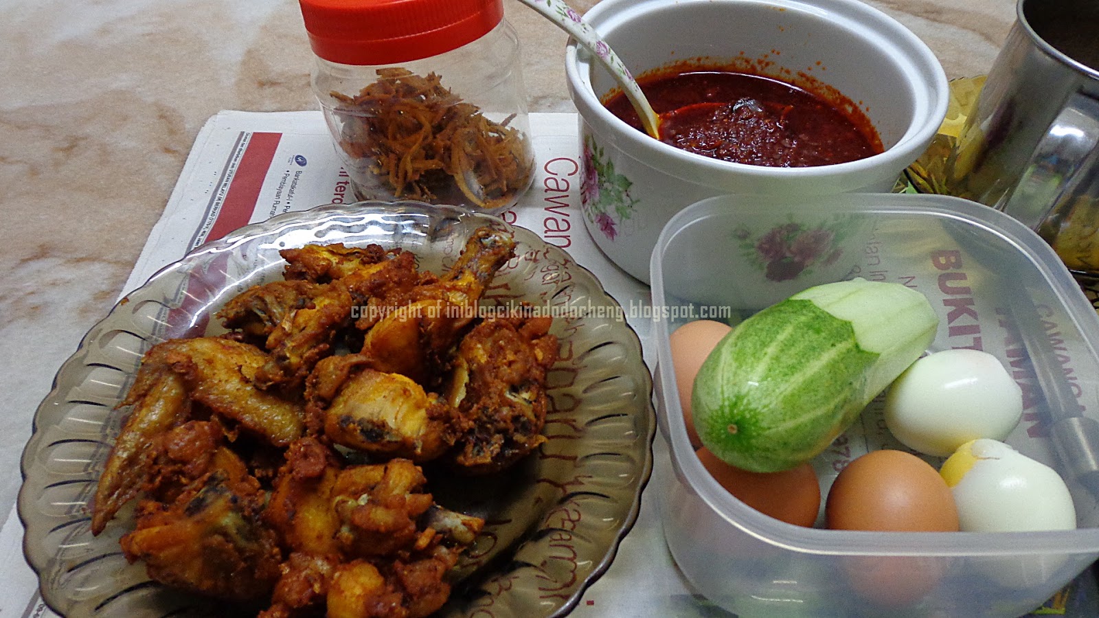 Blog Cik Ina Do Do Cheng: Resepi sambal nasi lemak yang 