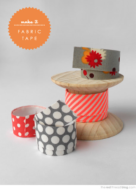 Fabric tape - tutorial found at We Are Scout blog