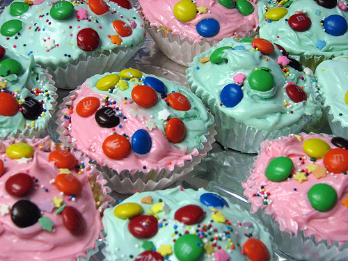 M&M Cupcakes