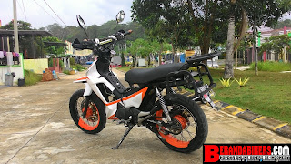 Modifikasi Honda Supra X 125 menjadi Supermoto, racun para pengguna motor Bebek!