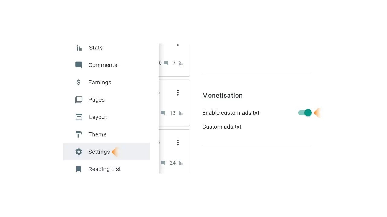 Enable Ads.txt on Blogger