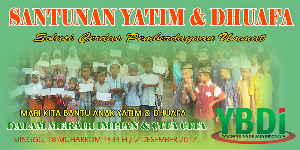 5 Contoh Banner Santunan Anak Yatim yang Unik dan Menarik 