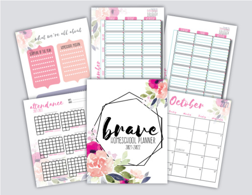 Brave Homeschool Planner 2021-20221