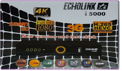 ECHOLINK i5000 1506LV BOX NEW SOFTWARE WITH ECAST & AIRTEL DOLBY OK  