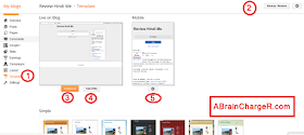Basic Function of Blogger Blogspot Settings Template Customise HTML Backup Restore