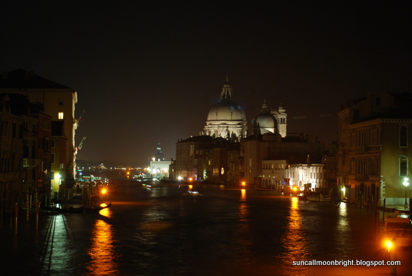Basilica of St Mary of Health at night
