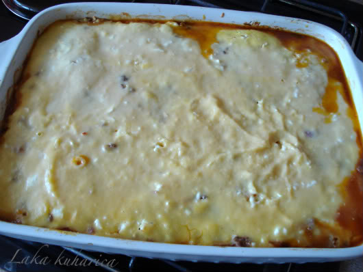 Greek moussaka by Laka kuharica: Remove moussaka from the oven and let it set at room temperature 