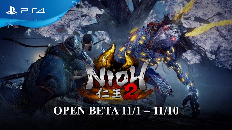 nioh 2 open beta release date ps4 november 2019 team ninja koei tecmo games sony interactive entertainment