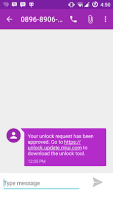 sms dari Tutorial Cara Termudah Unlock Bootloader