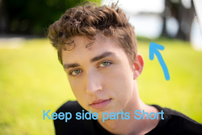 curly hairstyle for man can be look best when side parts are kept short in Curly Haircut for man