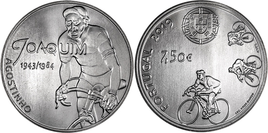 Portugal silver 7,5 euro 2019 Joaquim Agostinho
