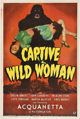 Captive Wild Woman (1943, USA) movie poster