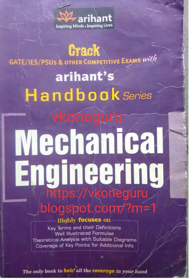 Mechanical engineering  STUDY materials for Diploma Exam , GME Exams ,  Gate Exam,  & any university Exam