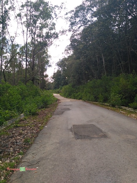 kondisi jalan di samosir