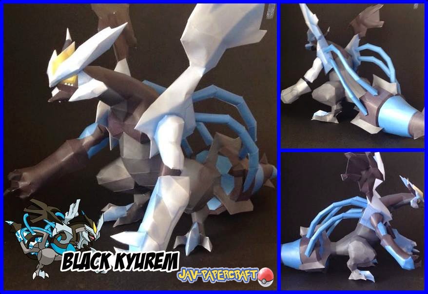 Black Kyurem Paper Model