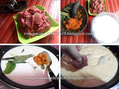  Cara meracik bumbu kuliner daging sapi orisinil Minang dalam resep rendang padang kering bena Resep Rendang Padang Daging Sapi Bumbu Kering Asli Minang