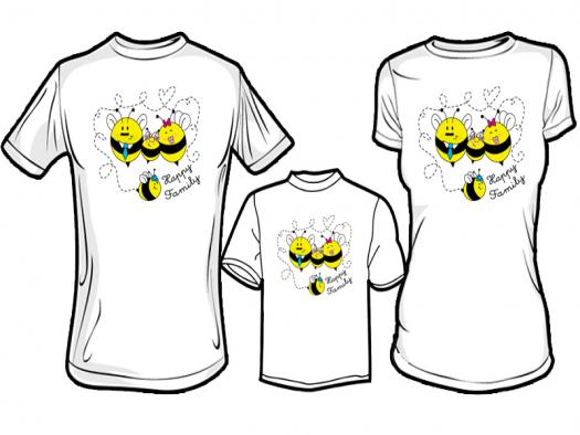 Jual Kaos  Couple  Keluarga  Desain  Kaos  Keluarga  Family Bee