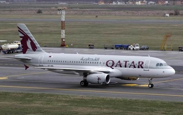 suami istri bertengkar dalam pesawat qatar airways