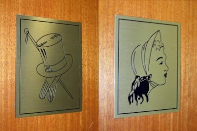 Bathroom signs