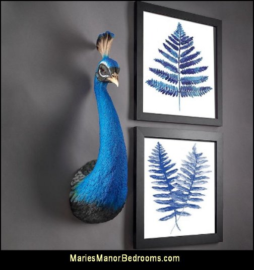 Prized Peacock Trophy Wall Sculpture peacock wall decorations peacock decor