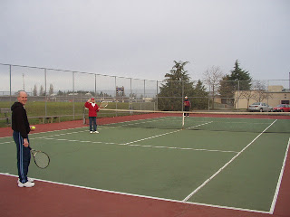 Tennis in Seqim in Winter