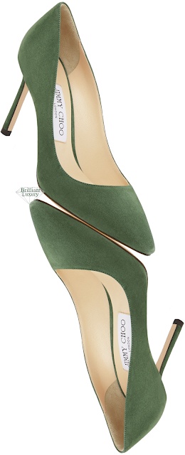 ♦Jimmy Choo Romy cactus suede pointed-toe pumps #jimmychoo #shoes #green #brilliantluxury