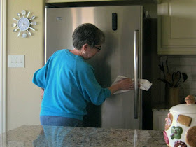 The Ultimate Cloth makes quick work of fingerprints on stainless steel refrigerators and other appliances.