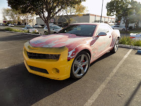 Chevy Camaro before base coat/clear coat paint from Almost Everything Auto Body.