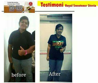 testimoni kurus dengan stevia