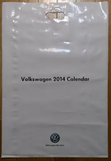 Volkswagen 2014年カレンダーの袋