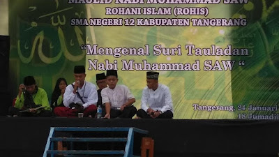 Rohis SMAN 12 Kabupaten Tangerang Gelar Maulid dan Tabligh Akbar 