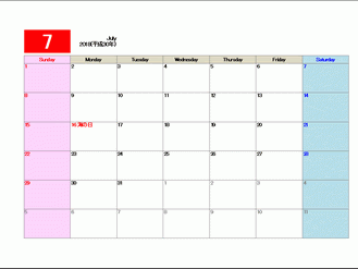 √画像をダウンロード 2018年7月 カレンダー 197898-2018年7月 カレンダー