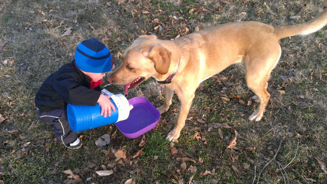 Little boy and his dog friend (24 pics), dog and baby friends pics, cute dog pics, adorable photos of baby and dog