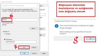 bilgisayar ad değiştirme