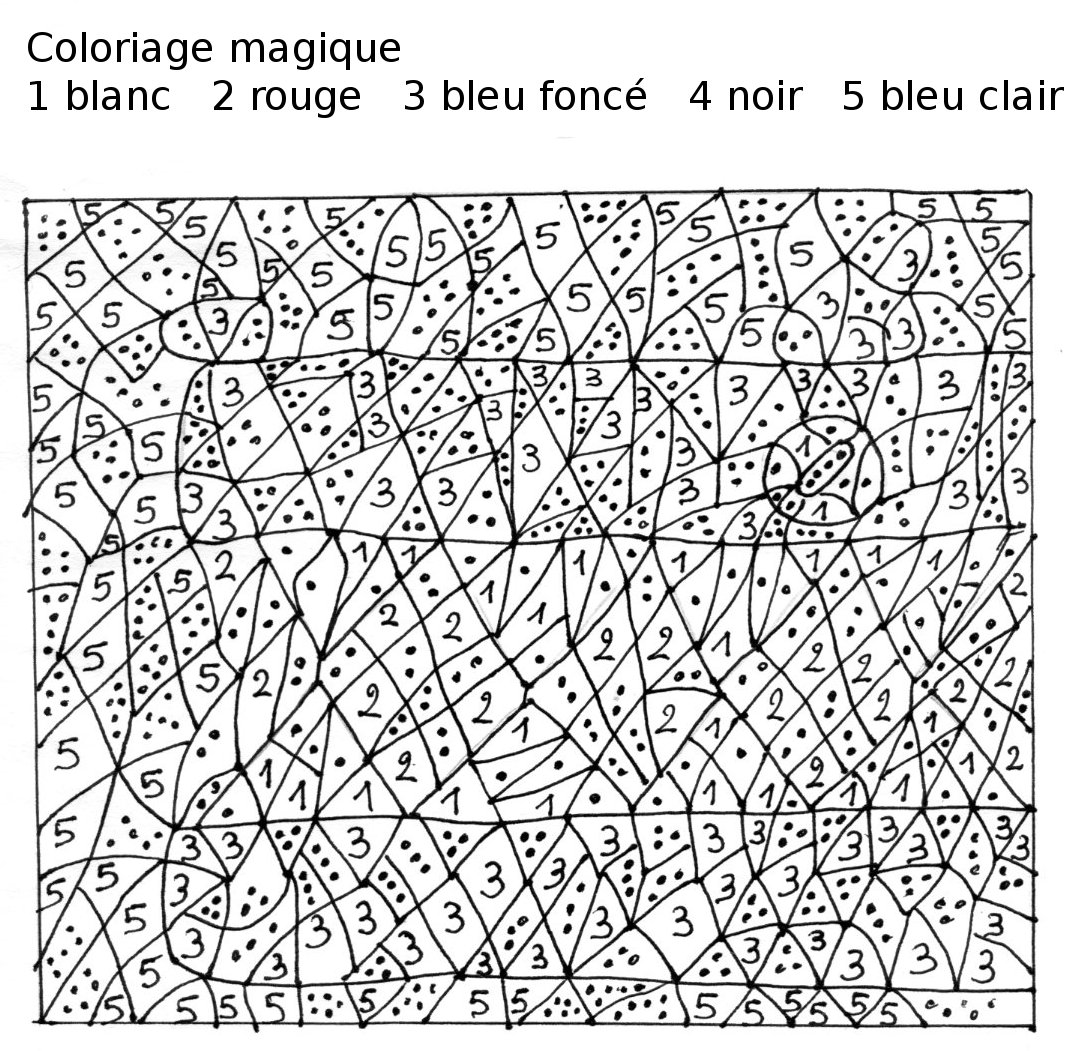 Coloriage magique Loup