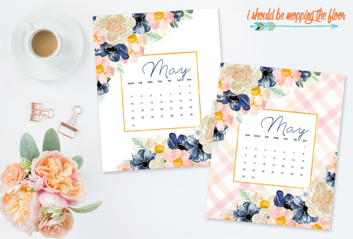 May Calendar Printables