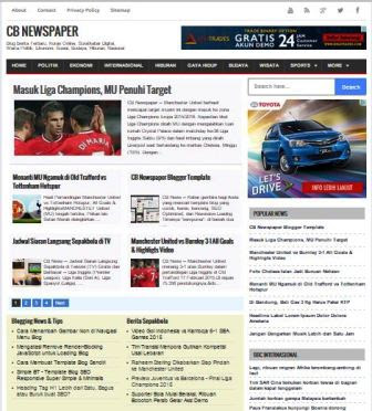 CB Newspaper  - Template Blog Majalah/Berita SEO Friendly
